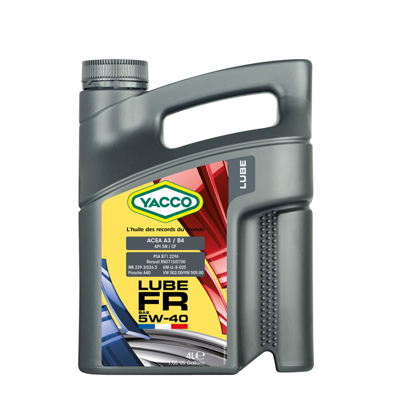 Флагманът LUBE FR SAE 5W-40 вече и в 4л опаковка...