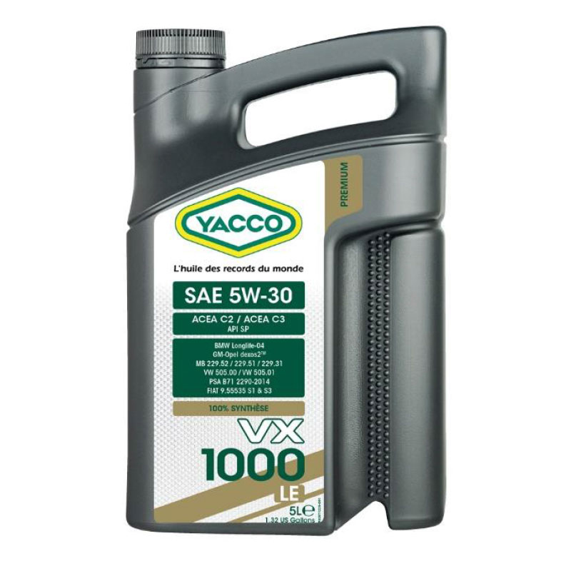 VX 1000 LE SAE 5W-30 с надградена формула по API SP