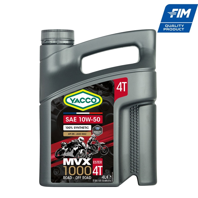 MVX 1000 4T SAE 10W-50 вече и в 4л опаковка...
