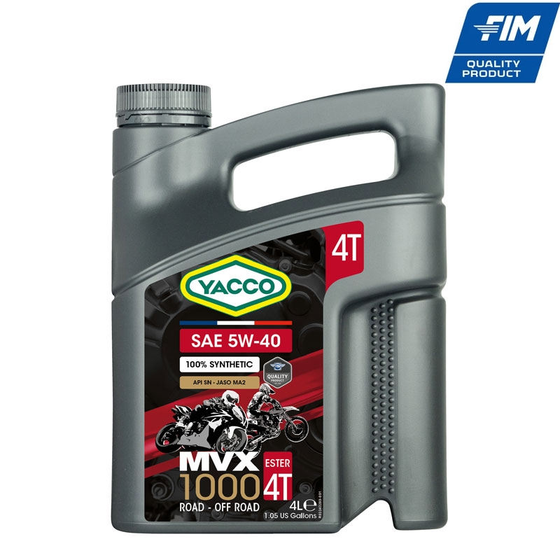 MVX 1000 4T SAE 5W-40 вече и в 4л опаковка