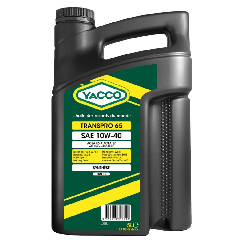 YACCO TRANSPRO 65 SAE 10W-40 5л.